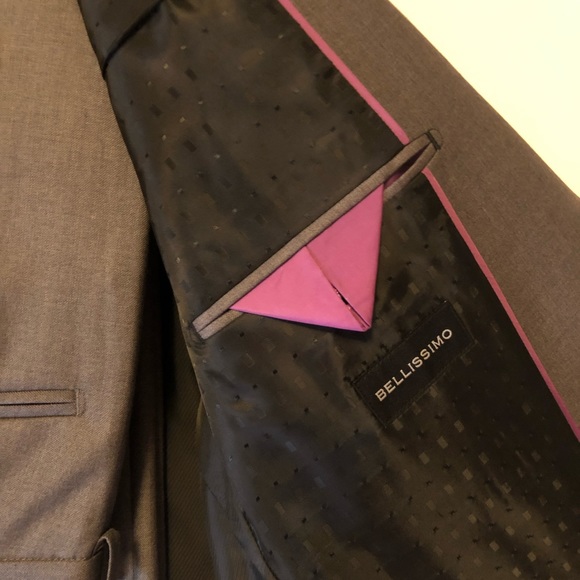 Men’s Bellissimo Suit - Grey size 42R - Picture 2 of 3